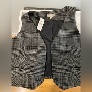 LOFT Black and Gray vest